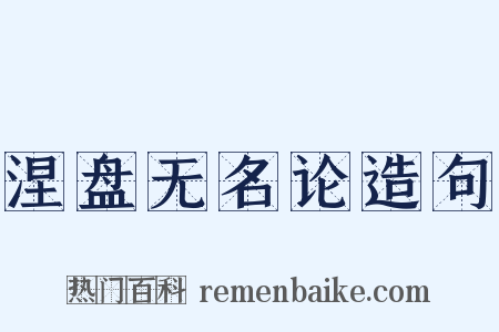 涅盘无名论造句是什么意思的图片